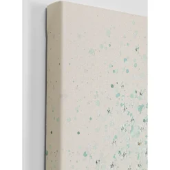 Tableau Sur Toile Flower Boat Beige Vert 80X100Cm