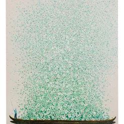 Tableau Sur Toile Flower Boat Beige Vert 120X160Cm