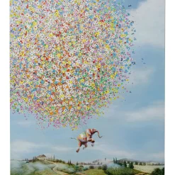 Tableau Sur Toile Flying Elephant In Day 120X160Cm