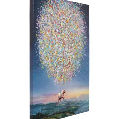 Tableau Sur Toile Flying Elephant At Night 80X100C