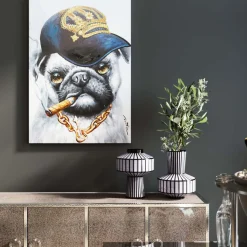 Tableau Sur Toile Hip Hop Dog 70X100Cm
