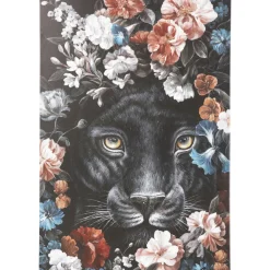 Tableau Sur Toile Night Leo In Flower 90X140Cm