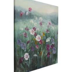 Tableau Sur Toile Pastell Flowers 120X120Cm