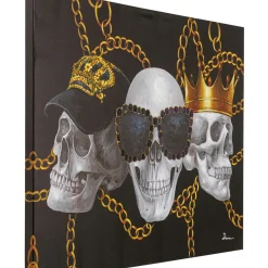 Tableau Sur Toile Skull Gang 120X90Cm