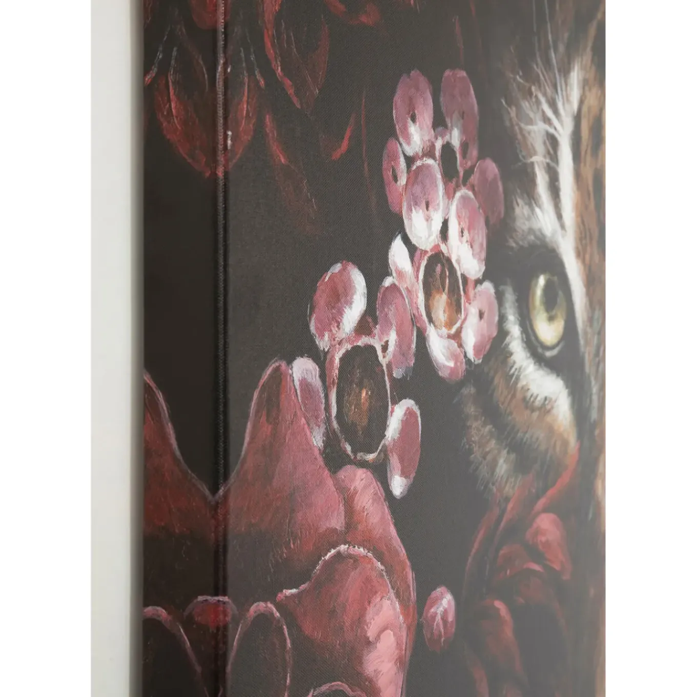 Tableau Sur Toile Tiger In Flower 90X140Cm