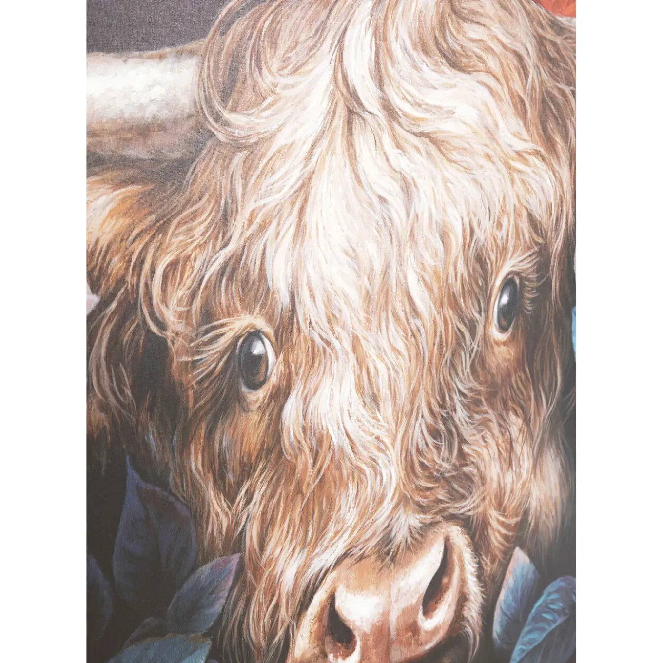 Tableau Sur Toile Yak In Flower 140X90Cm