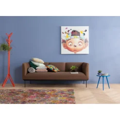Tableau Touched Boy With Butterflies 100X100Cm