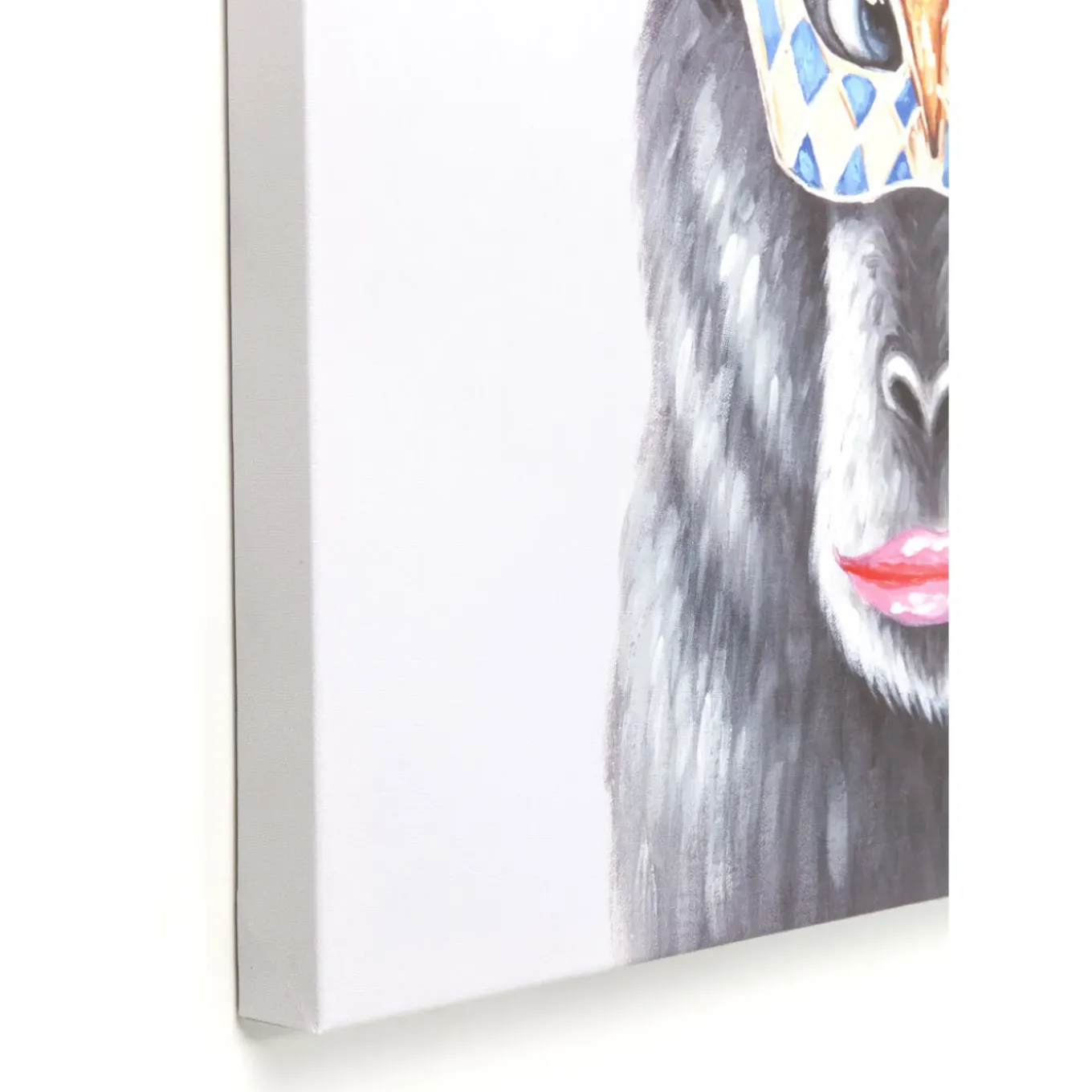 Tableau Touched Carnival Monkey 70X70Cm