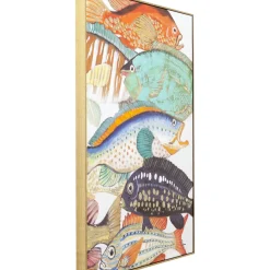 Tableau Touched Fish Meeting Two 75X100Cm