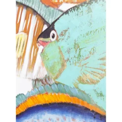 Tableau Touched Fish Meeting Two 75X100Cm