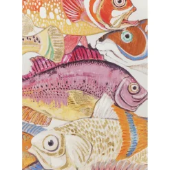 Tableau Touched Fish Meeting One 75X100Cm