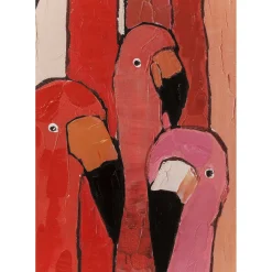 Tableau Touched Flamingo Meeting 90X120Cm