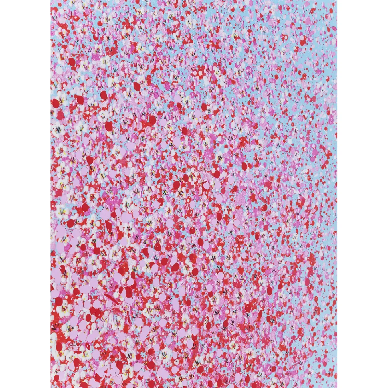 Tableau Touched Flower Boat Bleu-Fuchsia 80X100Cm