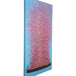 Tableau Touched Flower Boat Bleu-Fuchsia 120X160Cm