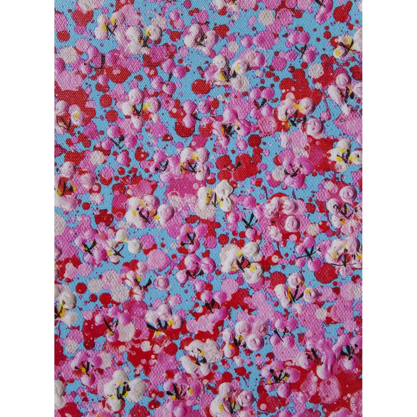 Tableau Touched Flower Boat Bleu-Fuchsia 120X160Cm