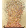 Tableau Touched Flower Boat Dore-Rouge 80X100Cm