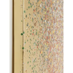 Tableau Touched Flower Boat Dore-Rouge 80X100Cm
