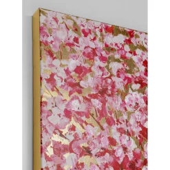 Tableau Touched Flower Couple Dore-Fuchsia 80X100C