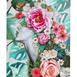 Tableau Touched Flower Lady 90X120Cm