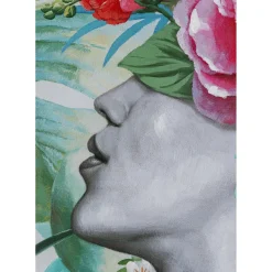 Tableau Touched Flower Lady 90X120Cm