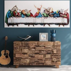 Tableau Touched Last Supper 240X100Cm