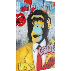 Tableau Touched Show Monkey 90X120Cm