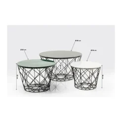 Tables Basses East Coast Rond (Jeu De 3)