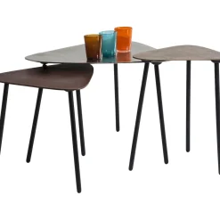 Tables Basses Loft Triangle Vintage (Set De 3)