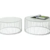 Tables Basses Wire Blanches (Set De 2)