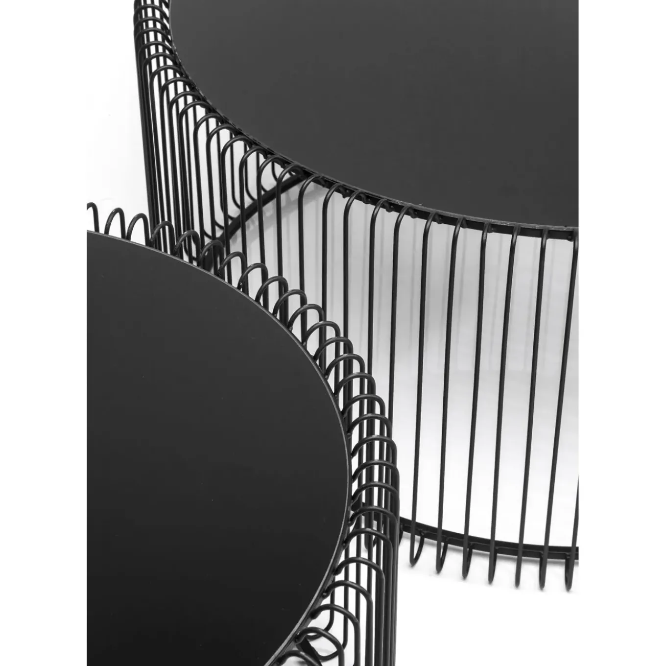 Tables Basses Wire Noir (Set De 2)