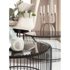 Tables Basses Wire Noir (Set De 2)