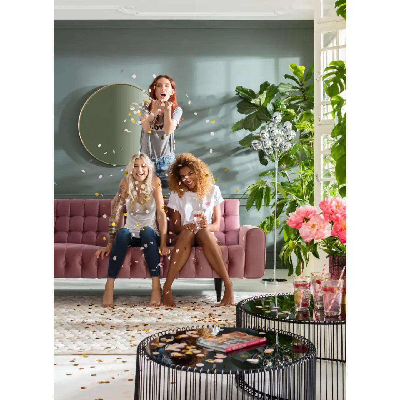 Tables Basses Wire Noir (Set De 2)