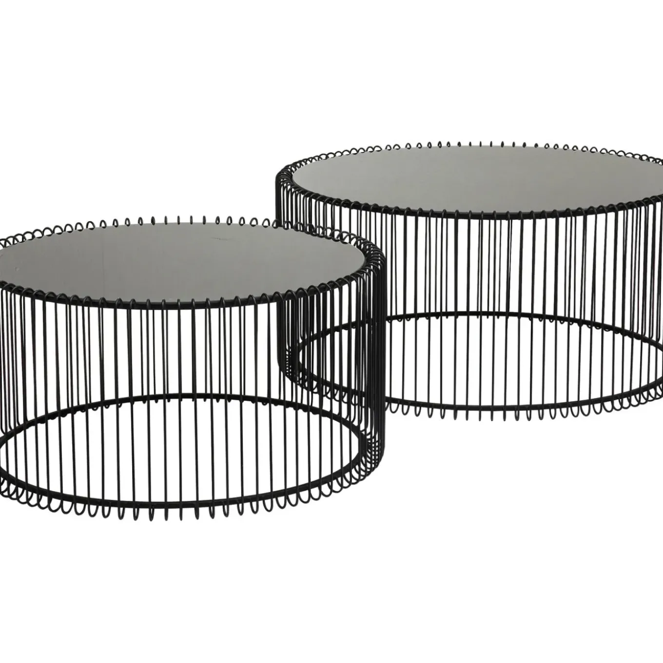 Tables Basses Wire Noir (Set De 2)