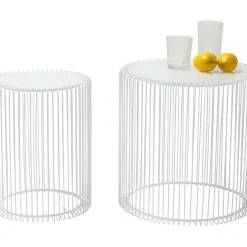 Tables D Appoint Wire Blanc O44Cm (2/Set)