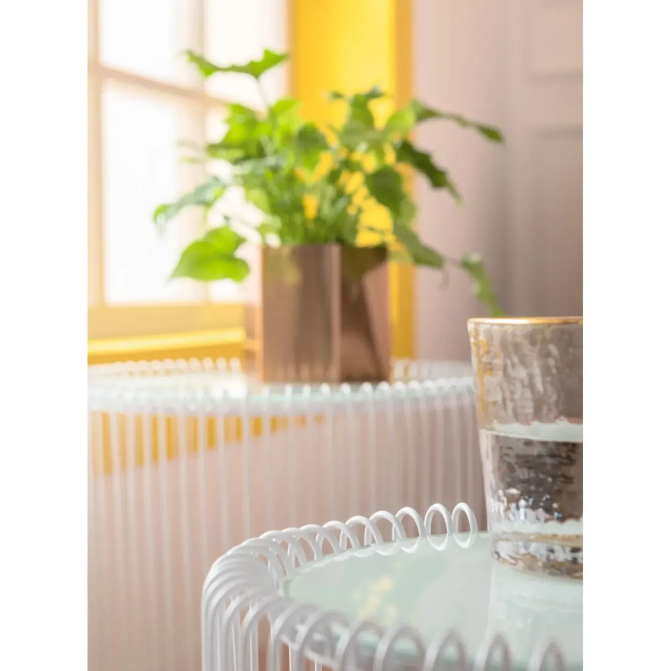 Tables D Appoint Wire Blanc O44Cm (2/Set)