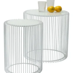 Tables D Appoint Wire Blanc O44Cm (2/Set)