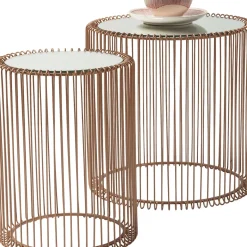 Tables D Appoint Wire Cuivre O44Cm (2/Set)