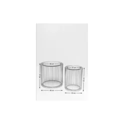 Tables D Appoint Wire Cuivre O44Cm (2/Set)