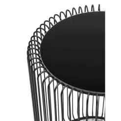 Tables D Appoint Wire Noir (Set/2) O44Cm