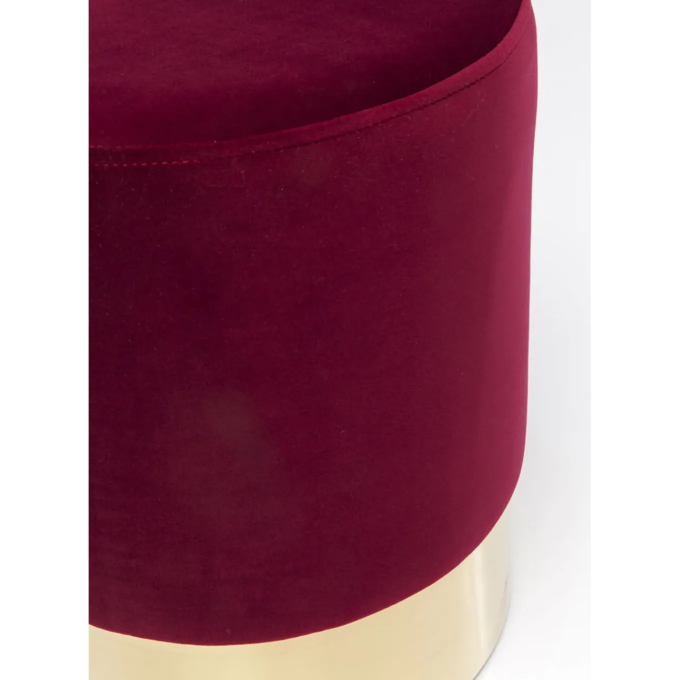 Tabouret Cherry Bordeaux Laiton O35Cm