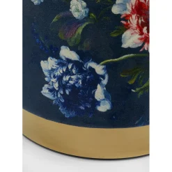 Tabouret Cherry Flower Noir Laiton O32Cm