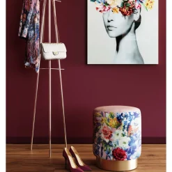 Tabouret Cherry Flower Rose Laiton O32Cm