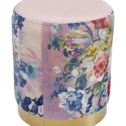 Tabouret Cherry Flower Rose Laiton O32Cm