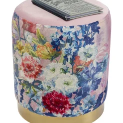 Tabouret Cherry Flower Rose Laiton O32Cm