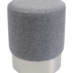 Tabouret Cherry Lina Gris Argente O35Cm