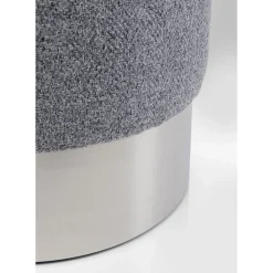Tabouret Cherry Lina Gris Argente O35Cm