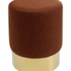 Tabouret Cherry Lina Marron Laiton O35Cm