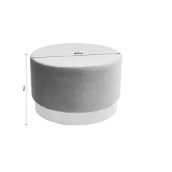 Tabouret Cherry Mauve Laiton O55Cm