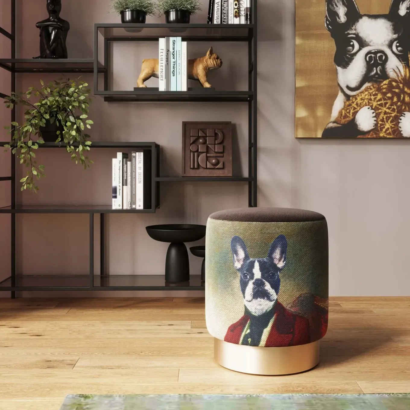 Tabouret Cherry Mr. Dog Laiton O32Cm
