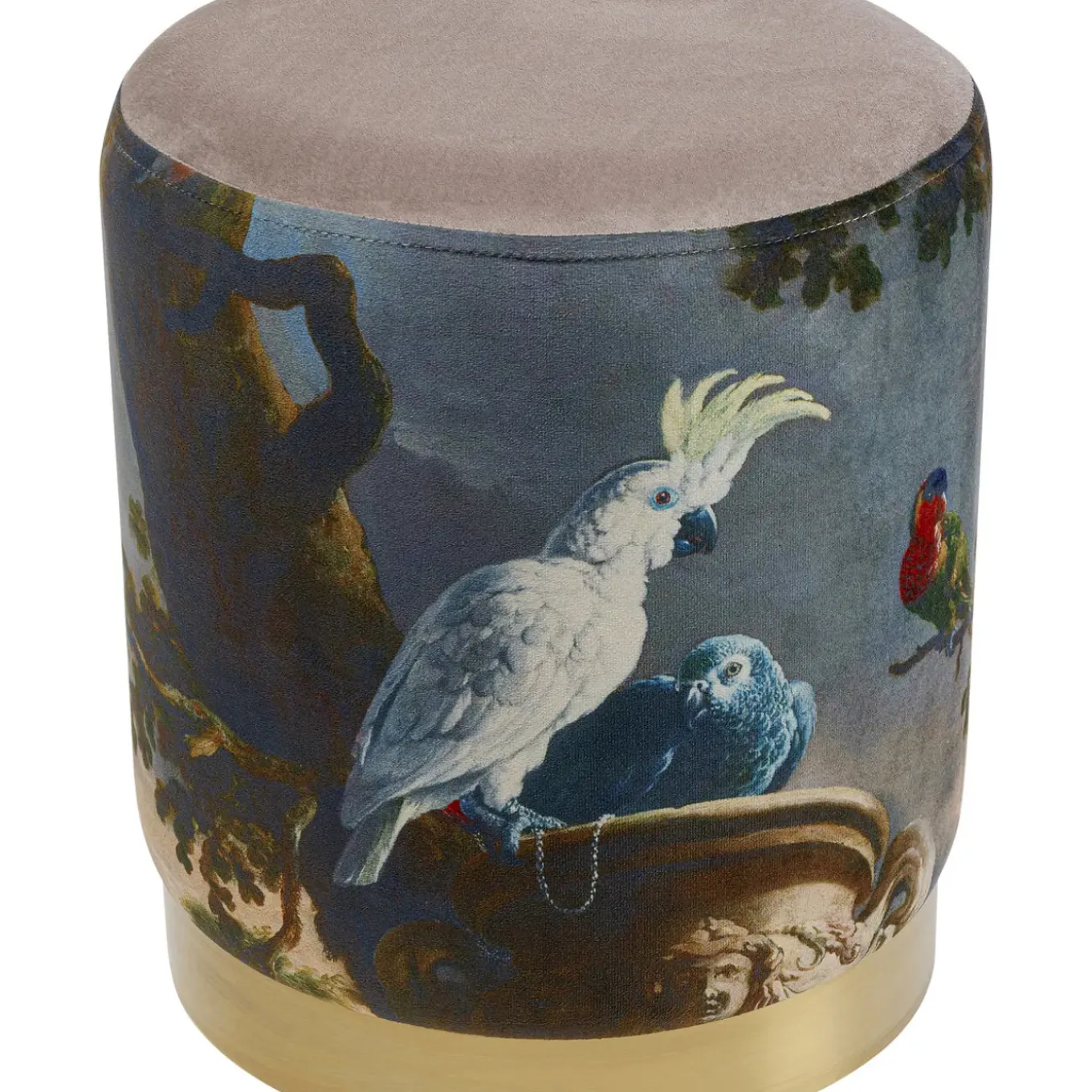 Tabouret Cherry Parrot Laiton O32Cm